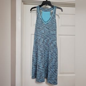 SZ (L) MPG BLUE/BLACK MIDI DRESS
